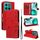 Per Honor X8c 4G Custodia per telefono in pelle con stampa gatto e ape (rosso) Per Honor X8c 4G Custodia per telefono in pelle con stampa gatto e ape (rosso)