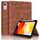 Per Xiaomi Redmi Pad SE 11 2023 Custodia per tablet intelligente in pelle goffrata a rombo (marrone)