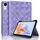Custodia per tablet in pelle goffrata a rombo per Honor Pad V9 11.5 (viola) Custodia per tablet in pelle goffrata a rombo per Honor Pad V9 11.5 (viola)