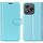 Custodia per telefono in pelle con supporto e flip orizzontale Litchi Texture per Honor 400 Lite (blu)