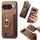 Per Google Pixel 9 Pro XL Retro Cross Leather Ring Vertical Insert Card Bag MagSafe Custodia per telefono (marrone) Per Google Pixel 9 Pro XL Retro Cross Leather Ring Vertical Insert Card Bag MagSafe Custodia per telefono (marrone)