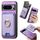 Per Google Pixel 8 Pro Retro Cross Leather Ring Vertical Insert Card Bag MagSafe Custodia per telefono (viola) Per Google Pixel 8 Pro Retro Cross Leather Ring Vertical Insert Card Bag MagSafe Custodia per telefono (viola)
