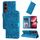 Per vivo V50 Lite 4G / 5G Custodia per telefono in pelle con motivo girasole in rilievo (blu) Per vivo V50 Lite 4G / 5G Custodia per telefono in pelle con motivo girasole in rilievo (blu)