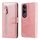 Per vivo V50 Lite 4G / 5G Custodia per telefono in pelle con cerniera e texture di vitello alla moda (oro rosa) Per vivo V50 Lite 4G / 5G Custodia per telefono in pelle con cerniera e texture di vitello alla moda (oro rosa)