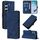 Per Tecno Camon 40 4G Custodia a tracolla in pelle con stampa 3D (blu)