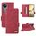 Per vivo V50 5G Custodia in pelle con chiusura magnetica (rosso)