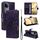 Per vivo V50 5G Custodia per telefono in pelle con motivo a girasole in rilievo globale (viola) Per vivo V50 5G Custodia per telefono in pelle con motivo a girasole in rilievo globale (viola)