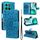 Per Honor X8C 4G Custodia per telefono in pelle con motivo a girasole in rilievo globale (blu) Per Honor X8C 4G Custodia per telefono in pelle con motivo a girasole in rilievo globale (blu)