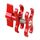PULUZ Morsetto a doppia sfera Foro aperto Staffa per fotocamera subacquea Morsetto per torcia a molla in alluminio CNC per sistema di fotografia subacquea (rosso) PULUZ Morsetto a doppia sfera Foro aperto Staffa per fotocamera subacquea Morsetto per torcia a molla in alluminio CNC per sistema di fotografia subacquea (rosso)