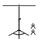 Supporto per sfondo da studio fotografico a forma di T da 67 cm Supporto per barra trasversale per sfondo con clip, senza sfondo (nero)
