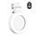 Specchio posteriore per selfie pieghevole con clip per cellulare, colore: bianco con telecomando Specchio posteriore per selfie pieghevole con clip per cellulare, colore: bianco con telecomando