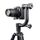 YELANGU Testa treppiede con giunto cardanico orizzontale a 360 gradi per fotocamere DV e SLR domestiche (nero)