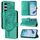 Per Tecno Camon 40 Pro 4G Custodia in pelle con motivo a farfalla in rilievo (verde)