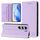 Per Tecno Camon 40 4G RC01 Custodia per telefono in pelle RFID con ventosa magnetica a doppia piega (viola chiaro)