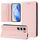 Per Tecno Camon 40 Pro 4G RC01 Custodia per telefono in pelle RFID con ventosa magnetica a doppia piega (rosa)