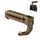Telecamera Pulluz Maniglia in legno con supporto per scarpe a freddo per lo stabilizzatore a gabbia per fotocamera con specchio (Bronzo)