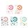 5 PCS 5 in 1 Adesivi per fotocamera cartoon cartoon FAI DA TE Set per Fujifilm Instax Mini 11 (serie Space Animals Series) 5 PCS 5 in 1 Adesivi per fotocamera cartoon cartoon FAI DA TE Set per Fujifilm Instax Mini 11 (serie Space Animals Series)