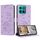 Per Honor X8c 4G Custodia in pelle con motivo a gattino in rilievo con cordino (viola) Per Honor X8c 4G Custodia in pelle con motivo a gattino in rilievo con cordino (viola)