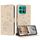 Per Honor X8c 4G Custodia in pelle con motivo a gattino in rilievo con cordino (beige) Per Honor X8c 4G Custodia in pelle con motivo a gattino in rilievo con cordino (beige)
