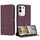 Per vivo Y29 4G Custodia in pelle con motivo a gattino in rilievo con cordino (rosso vino) Per vivo Y29 4G Custodia in pelle con motivo a gattino in rilievo con cordino (rosso vino)