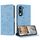 Per vivo Y29s 5G / Y04 4G Custodia in pelle con cordino e motivo a gattino in rilievo (blu) Per vivo Y29s 5G / Y04 4G Custodia in pelle con cordino e motivo a gattino in rilievo (blu)