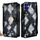 Per iPhone 16 Custodia per telefono in pelle con texture serpente e manico a tracolla (nero)