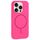 Per iPhone 15 Pro Custodia per telefono in silicone liquido con copertura totale e foro grande per fotocamera MagSafe (rosso rosa) Per iPhone 15 Pro Custodia per telefono in silicone liquido con copertura totale e foro grande per fotocamera MagSafe (rosso rosa)