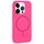 Per iPhone 14 Pro Custodia per telefono in silicone liquido con copertura totale e foro grande per fotocamera MagSafe (rosso rosa) Per iPhone 14 Pro Custodia per telefono in silicone liquido con copertura totale e foro grande per fotocamera MagSafe (rosso rosa)