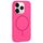 Per iPhone 11 Pro Max Custodia per telefono con copertura totale in silicone liquido MagSafe con foro grande per fotocamera (rosso rosa) Per iPhone 11 Pro Max Custodia per telefono con copertura totale in silicone liquido MagSafe con foro grande per fotocamera (rosso rosa)