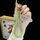 Catena per cellulare con perline Peace And Joy (verde)