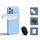 Supporto per foto con specchio riflettente per telefono cellulare, angolo regolabile, clip per telefono, riflettore per selfie, colore: con telecomando, bianco Supporto per foto con specchio riflettente per telefono cellulare, angolo regolabile, clip per telefono, riflettore per selfie, colore: con telecomando, bianco