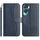 Custodia in pelle a forma di S a doppia piega per Honor 90 Lite (blu navy) Custodia in pelle a forma di S a doppia piega per Honor 90 Lite (blu navy)
