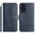 Custodia in pelle a forma di S a doppia piega per Honor 200 5G (blu navy)