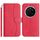 Custodia in pelle a forma di S con doppia piega per Honor Magic7 Pro (rosso rosa) Custodia in pelle a forma di S con doppia piega per Honor Magic7 Pro (rosso rosa)
