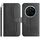 Custodia in pelle a forma di S a doppia piega per Honor Magic7 Pro (nera)