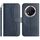 Custodia per telefono in pelle a forma di S a doppia piega per Honor X9c (blu navy) Custodia per telefono in pelle a forma di S a doppia piega per Honor X9c (blu navy)
