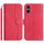 Per Sony Xperia 10 VI 2024 Custodia in pelle a forma di S a doppia piega (rosso rosa) Per Sony Xperia 10 VI 2024 Custodia in pelle a forma di S a doppia piega (rosso rosa)