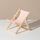 Artigianato in legno Mini desktop ornamento Fotografia Giocattoli Sedia da spiaggia Supporto per telefono, Stile: A