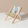 Artigianato in legno Mini desktop ornamento Fotografia Giocattoli Sedia da spiaggia Supporto per telefono, Stile: E