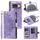 Per Google Pixel 10 Custodia per telefono in pelle con cerniera Totem multi-card (viola)