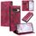Per Google Pixel 10/10 Pro Custodia per telefono in pelle magnetica con motivo Totem (rosso) Per Google Pixel 10/10 Pro Custodia per telefono in pelle magnetica con motivo Totem (rosso)