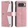 Per Google Pixel 10 Pro XL Custodia per telefono in pelle di vitello con cuciture effetto pelle di chiodo (oro rosa) Per Google Pixel 10 Pro XL Custodia per telefono in pelle di vitello con cuciture effetto pelle di chiodo (oro rosa)