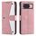 Per Google Pixel 10/10 Pro Custodia per telefono in pelle di vitello con cuciture effetto pelle di vitello (oro rosa) Per Google Pixel 10/10 Pro Custodia per telefono in pelle di vitello con cuciture effetto pelle di vitello (oro rosa)