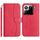 Per Xiaomi 15 Custodia in pelle a forma di S a doppia piega (rosso rosa)