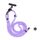 BRDRC Sport Camera Lanyard con vite da 1/4 di pollice Anti-Lost Crossbody Rope Accessorio (viola)