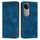 Per vivo V50 Dream Triangle Custodia in pelle per telefono con cordino (blu) Per vivo V50 Dream Triangle Custodia in pelle per telefono con cordino (blu)