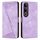 Per vivo V50 Lite Dream Triangle Custodia in pelle per telefono con cordino (viola) Per vivo V50 Lite Dream Triangle Custodia in pelle per telefono con cordino (viola)