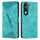 Per vivo Y29s 5G / Y04 4G Dream Triangle Custodia in pelle con cordino (verde) Per vivo Y29s 5G / Y04 4G Dream Triangle Custodia in pelle con cordino (verde)