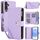 Per Samsung Galaxy S25+ / S24+ 5G YM016 Custodia per telefono in pelle con cerniera rombica e cordino (viola chiaro) Per Samsung Galaxy S25+ / S24+ 5G YM016 Custodia per telefono in pelle con cerniera rombica e cordino (viola chiaro)