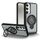 Custodia magnetica con supporto ad anello per Samsung Galaxy S23 5G (grigio) Custodia magnetica con supporto ad anello per Samsung Galaxy S23 5G (grigio)